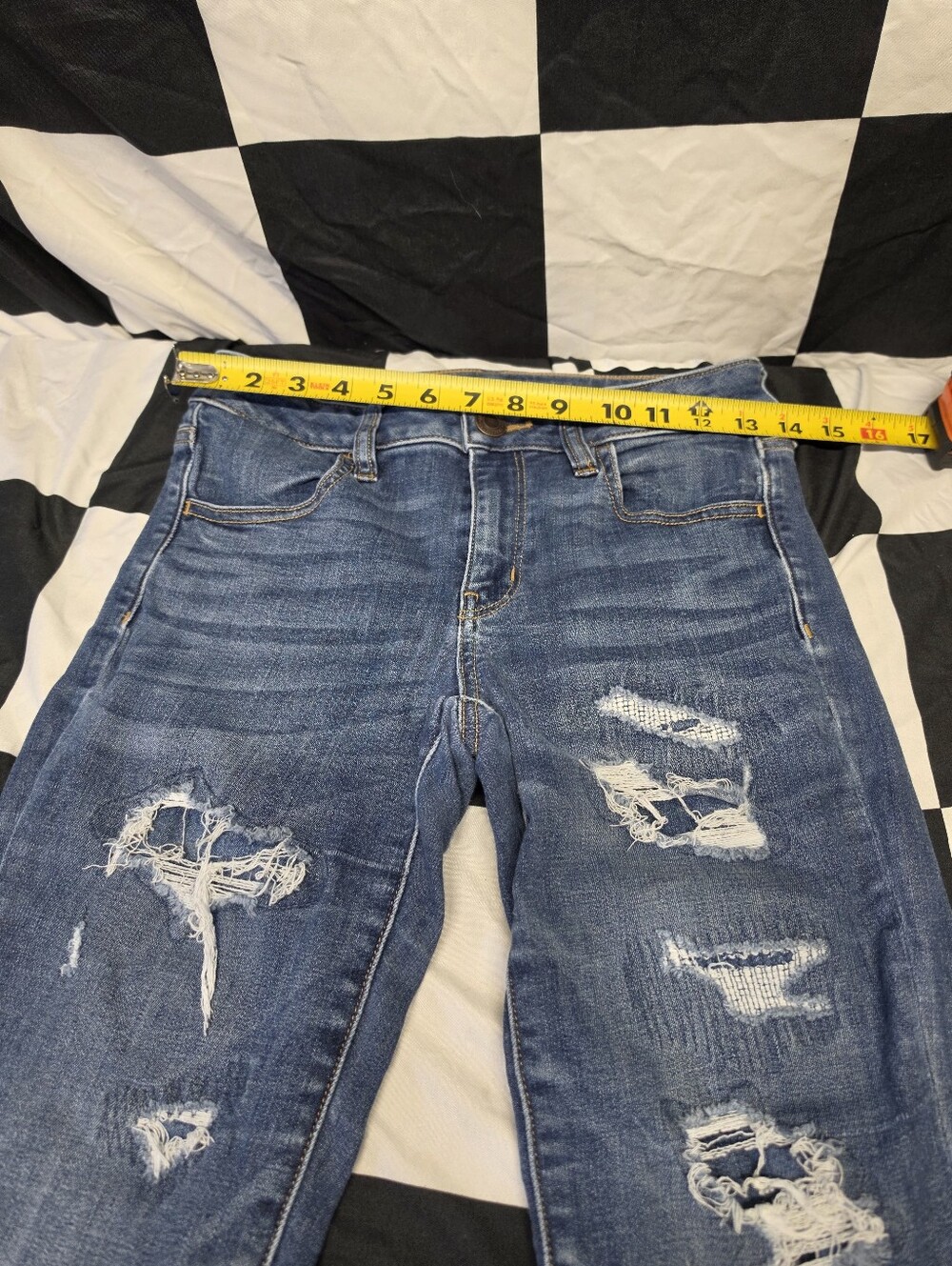 American Eagle Outfitters Dark Blue Jeans - Picture 5 of 7